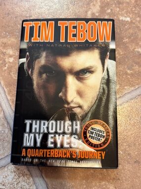 TIM TEBOW--THROUGH MY EYES--HARDCOVER BOOK. NO POSTER. Hardback